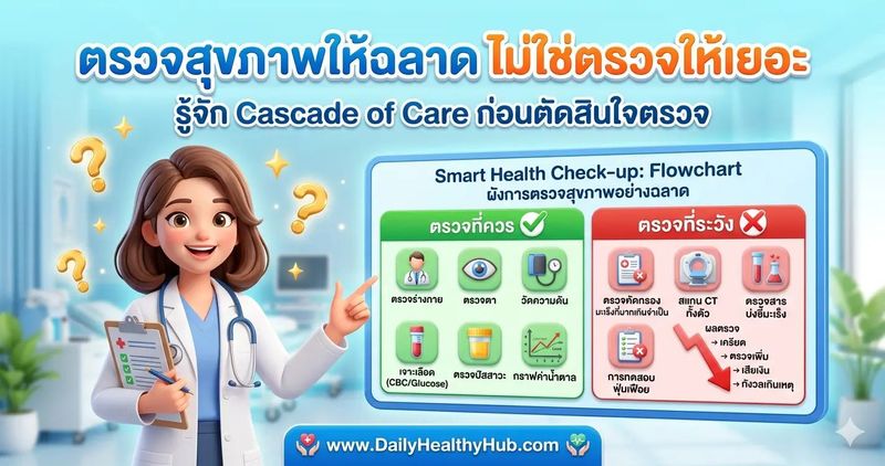 ตรวจสุขภาพให้ได้ประโยชน์จริง: หยุดวงจรตรวจซ้ำ ตรวจเพิ่ม ความกังวลที่ไม่มีที่สิ้นสุด - DailyHealthyHub