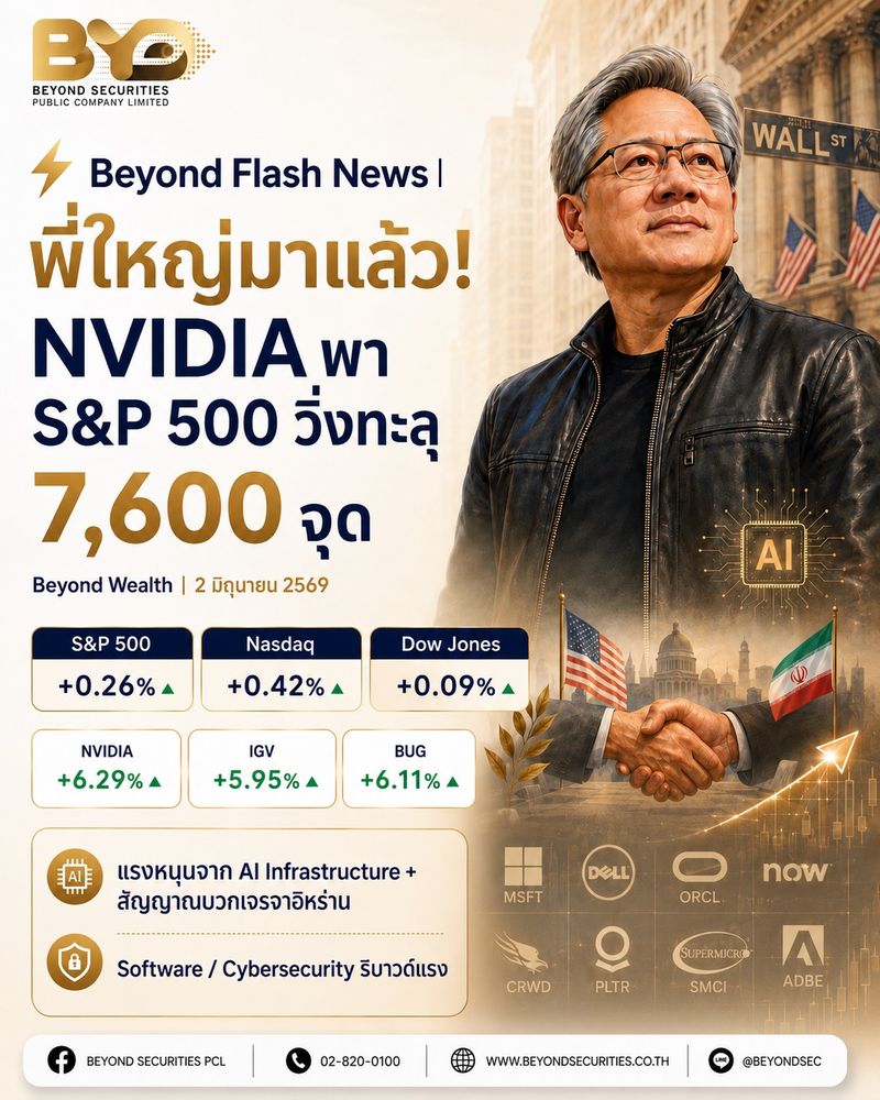 [Beyond Securities] ⚡ Beyond Flash News | พี่ใหญ่มาแล้ว! NVIDIA พา S&P ...