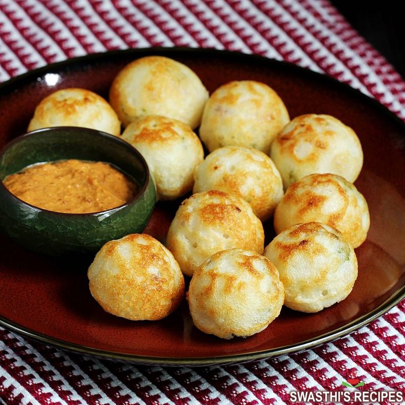 Paniyaram Recipe (Kuzhi Paniyaram) - Swasthi’s Recipes