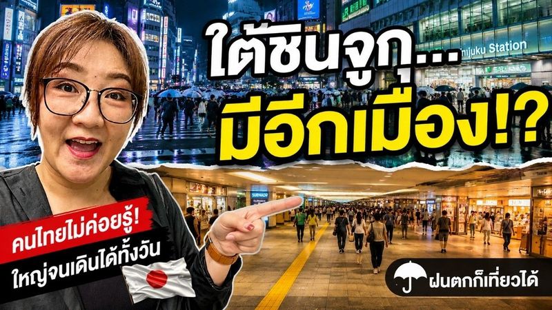 คนไทยหลายคนไม่เคยเห็น! เมืองใต้ดินชินจูกุ ใหญ่จนเดินได้ทั้งวัน