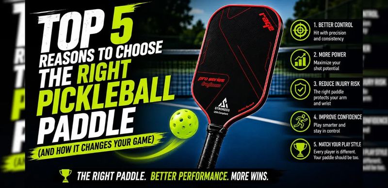 Top 5 Reasons to Choose the Right Pickleball Paddle