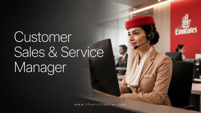 Emirates รับสมัคร Customer Sales and Service Manager | The NX Chapter