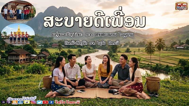 ສະບາຍດີເພື່ອນ สะบายดีเพื่อน ຮ້ອງໂດຍ ອາຈານ ສາຍສະໝອນ ໄຊພູບານ