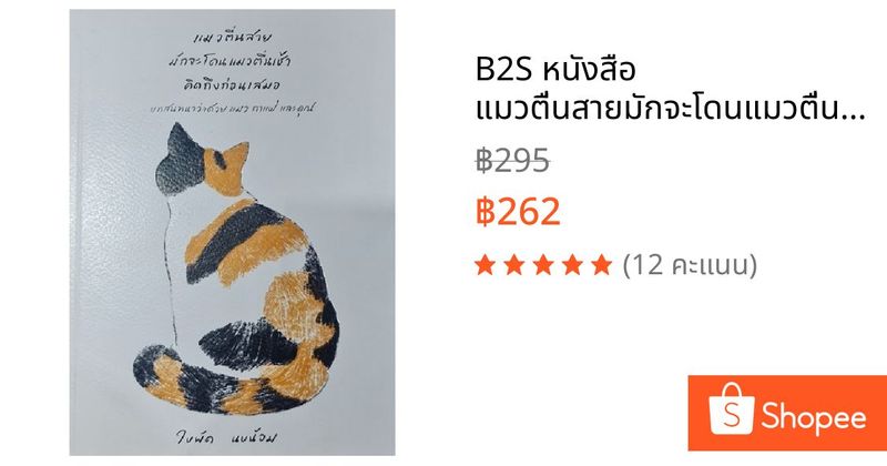 B2S หนังสือ แมวตื่นสายมักจะโดนแมวตื่นเช้าคิดถึงก่อนเสมอ | Shopee Thailand