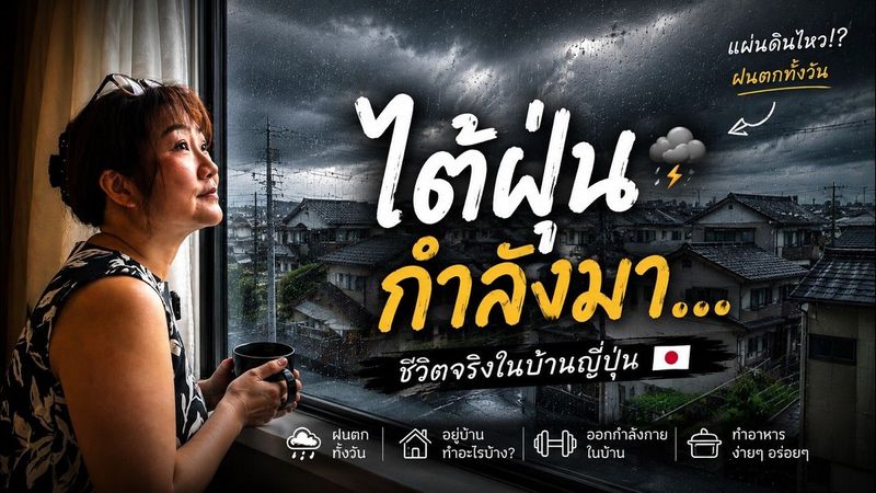 วันนี้...เราไม่ออกจากบ้าน | 1 วันธรรมดาในบ้านญี่ปุ่น ก่อนพายุเข้า