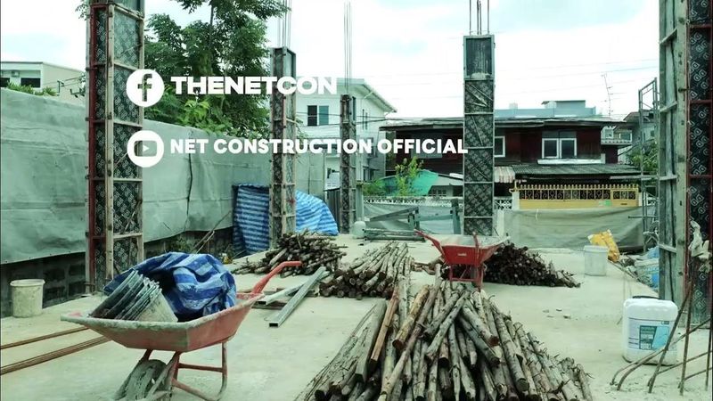 Update ความคืบหน้างานเทพื้นและเข้าแบบ เสาตรวจความเรียบร้อยก่อนเทคอนกรีต