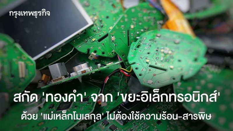 สกัด ‘ทองคำ’ จาก ‘ขยะอิเล็กทรอนิกส์’ ด้วย ‘แม่เหล็กโมเลกุล’ ไม่ต้องใช้ความร้อน-สารพิษ