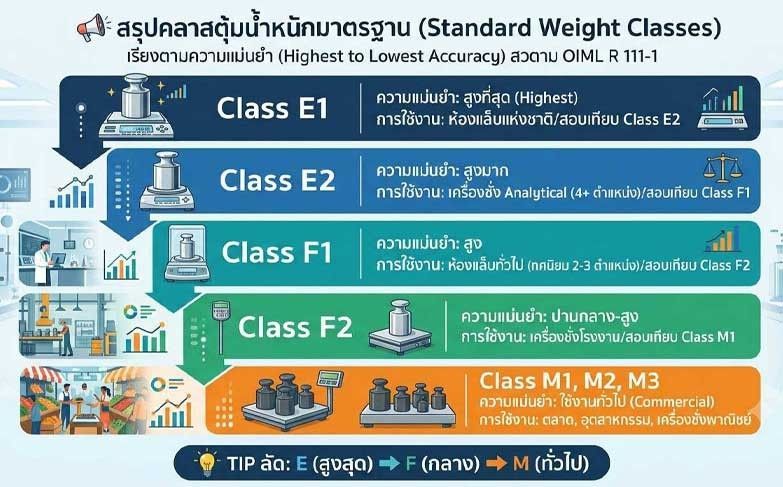 สรุปคลาสตุ้มน้ำหนักมาตราฐาน ( Standard Weight Classes)