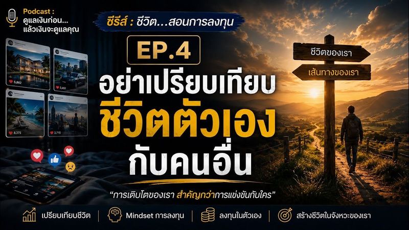 อย่าเปรียบเทียบชีวิตตัวเองกับคนอื่น | บทเรียนชีวิตที่เปลี่ยนวิธีคิดเรื่องเงิน | EP.4