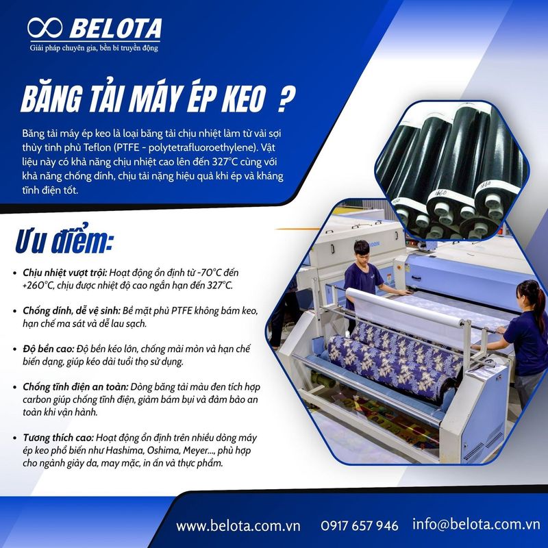 Băng Tải Belota on GETTR: Băng tải máy ép keo PTFE - Giải pháp chịu nhiệt ch...