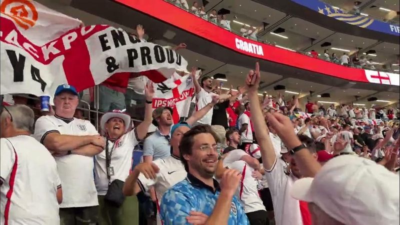 HEY JUDE: England fans celebrate Bellingham performance, 4-2 win over Croatia
