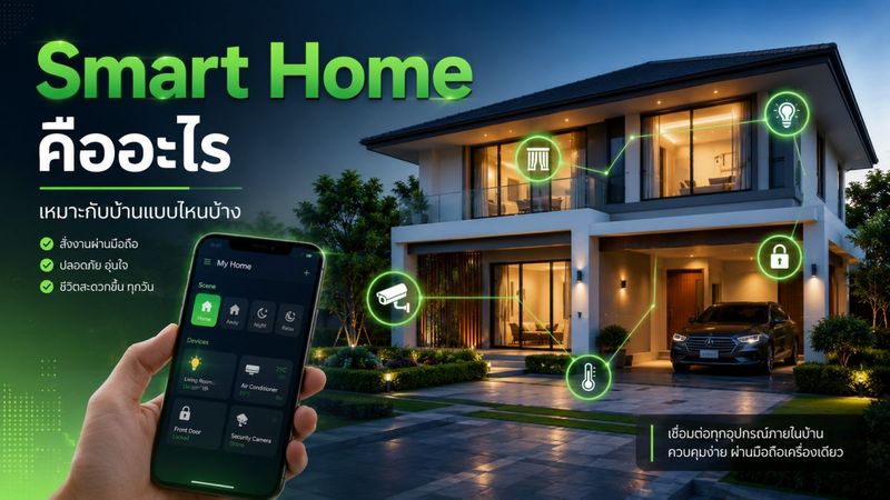 Smart Home คืออะไร เหมาะกับบ้านแบบไหนบ้าง | WAP