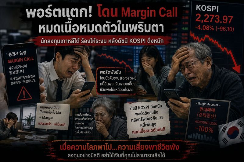 🚨 ถอดบทเรียน “วิกฤตนักลงทุนเกาหลีใต้หมดตัว” : เมื่อความเสี่ยงเกิดจากการลงสนามโดยไร้แผน และทางรอดด้วย Asset Engine
