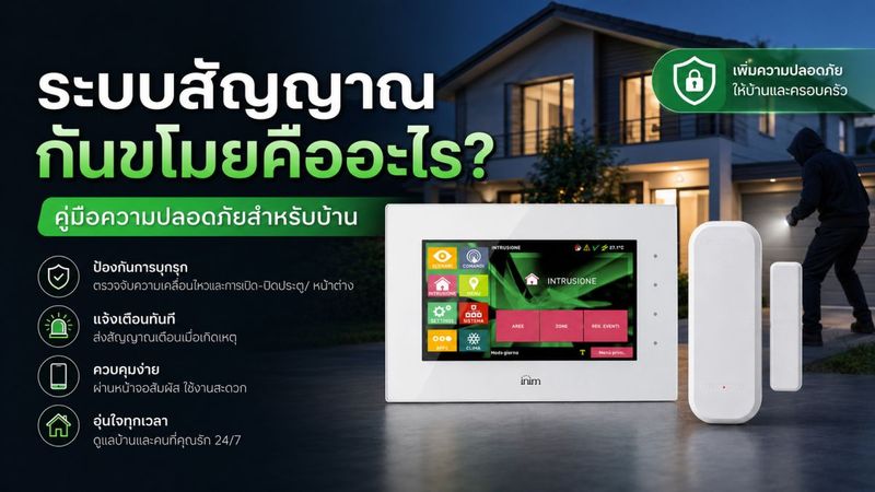 ระบบสัญญาณกันขโมยคืออะไร? คู่มือความปลอดภัยสำหรับบ้าน | WAP