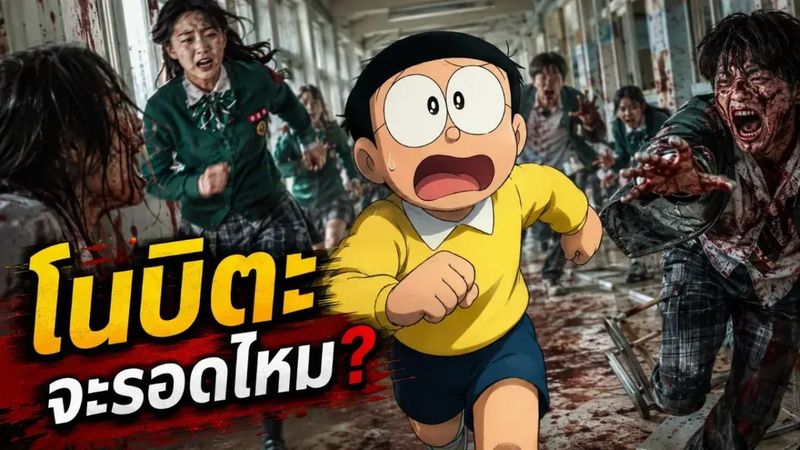 หาก ”โนบิตะ” ตัวละครเอกจากโดราเอมอน ถูกส่งไปอยู่ในโลกของซีรีส์ ”มัธยมซอมบี้” (All of Us Are Dead) ในโรงเรียนมัธยมฮโยซัน