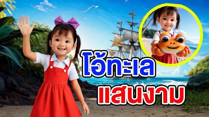 เพลงเด็ก โอ้ทะเล แสนงาน เพลงเด็กอนุบาล (Kid Song)- Ava’s Secret Club