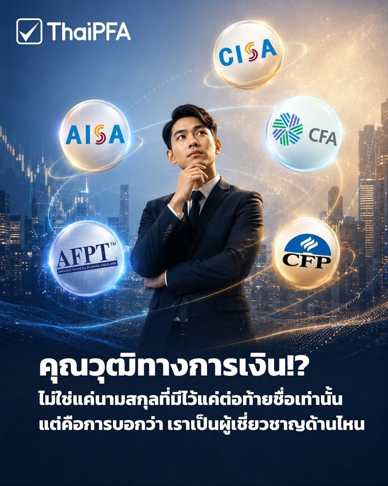 คุณวุฒิทางการเงิน!? ไม่ใช่แค่นามสกุลที่มีไว้แค่ต่อท้ายชื่อเท่านั้น