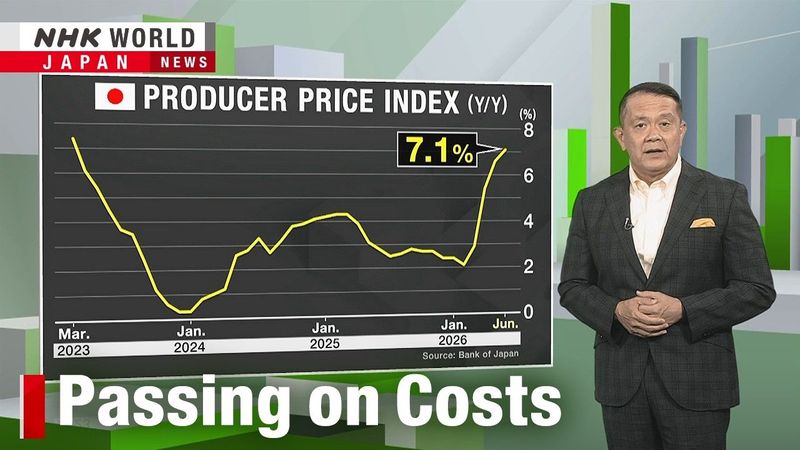 Japanese consumers to feel more heat from producer price riseーNHK WORLD-JAPAN NEWS