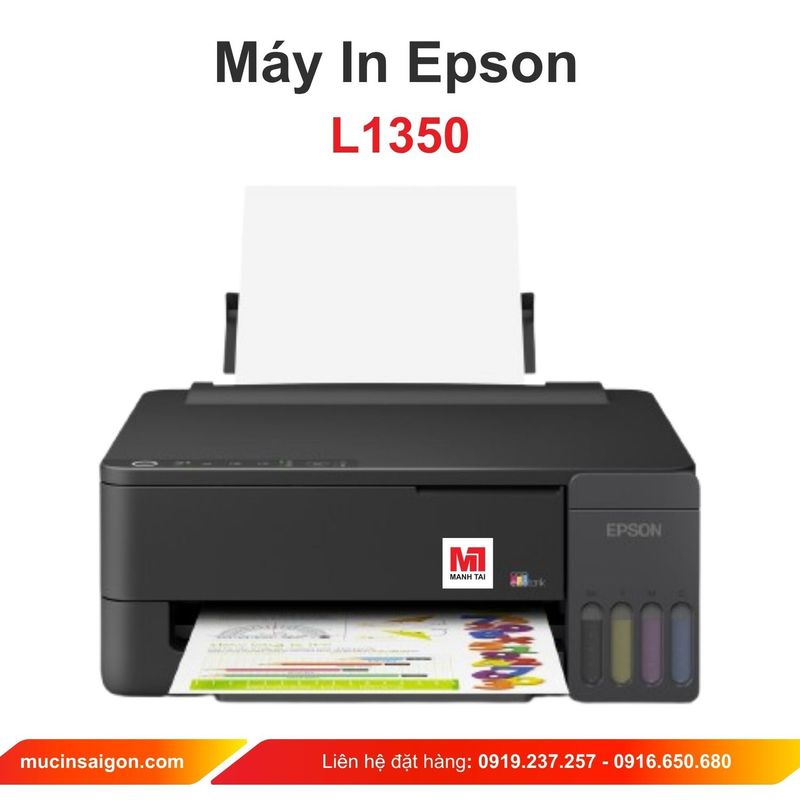 Máy In Phun Màu Epson Ecotank L1350 (A4, Wifi, USB)