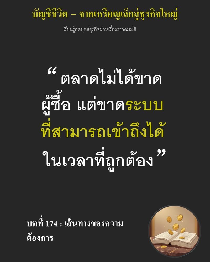[มุมนิยายธุรกิจ] บทที่ 174 : เส้นทางของความต้องการ —Gabrial จรดปลายปากกาเหนือแผนที่เมือง เส้นทางส่งสินค้า 40 สาย...
ที่ลากเชื่อมหมุดแดงต้องการรถบรรทุกและพนักงานสี่สิบคนทันที หากขยับพลาดจนแบกภาระค่าเช่ารถเดือนละ 2,000