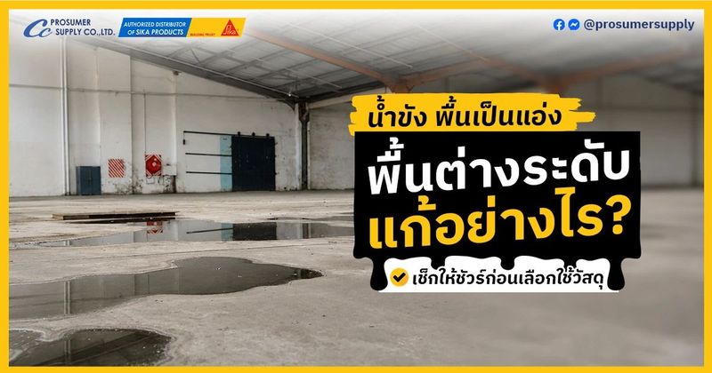 พื้นต่างระดับ พื้นเป็นแอ่ง แก้ไขอย่างไร? เช็กให้ชัวร์ก่อนเลือกใช้วัสดุ | โปรซูเมอร์ ซัพพลาย | เคมีภัณฑ์ก่อสร้าง ซิก้า แลงโก้ ราคาโรงงาน ขายปลีก/ส่ง