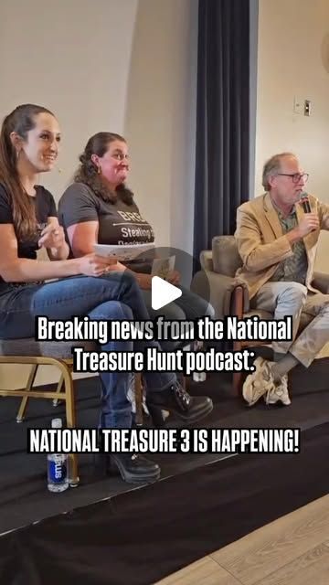 National Treasure Hunt on Instagram: “BREAKING NEWS, MOVIE COMMUNITY: NATIONAL TREASURE 3 IS HAPPENING! At a live recording of our National Treasure Hunt podcast in Philadelphia this evening, director Jon Turteltaub announced for the first time that National Treasure 3 is officially on its way. Watch the clip to learn the details; the full interview is coming next week! The stunned expression on our co-hosts’ faces is everything. Quick hits:
- A script has been written that has the blessing of Jon, Jerry Bruckheimer, and Disney.
- Nicolas Cage will return to the role of Ben Gates. Source: National Treasure Hunt podcast. Follow @nthuntpodcast for your exclusive National Treasure news LIKE THIS! #nationaltreasure #nicolascage #movienews #disneynews #historybuff”
