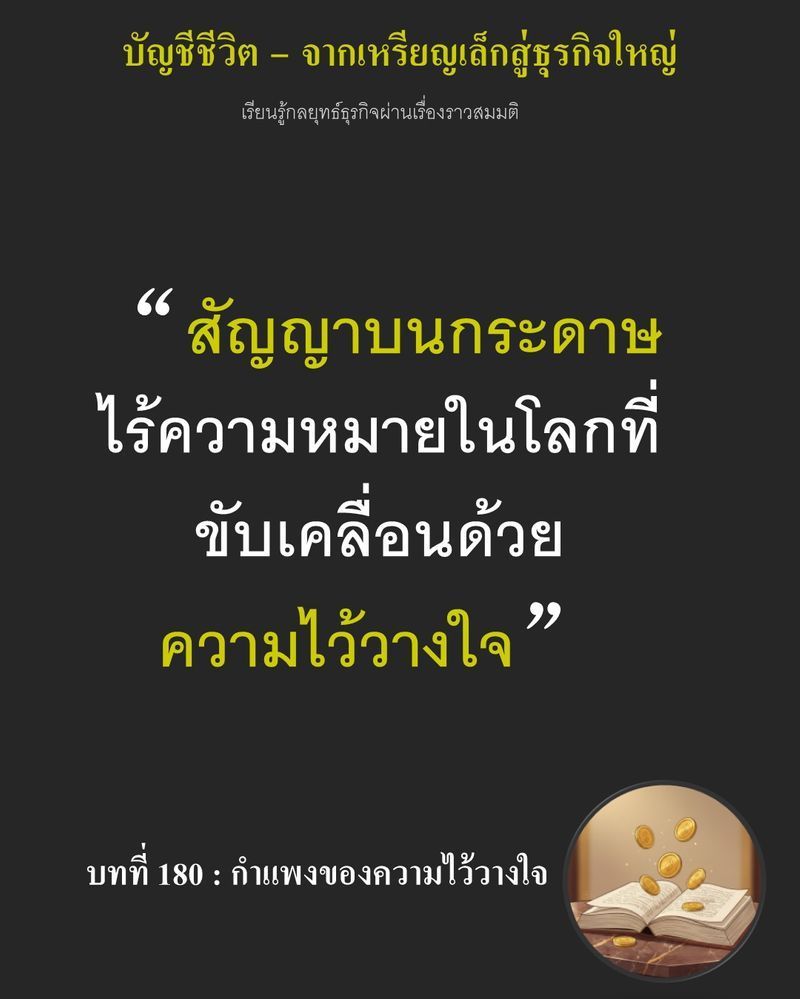 [มุมนิยายธุรกิจ] บทที่ 180 : กำแพงของความไว้วางใจ — แฟ้มที่ถูกขีดฆ่าไปแล้วหลายสัปดาห์ กำลังทำให้กำลังการผลิตใหม่ในอีก 6–9 เดือน ข้างหน้าไร้ความหมาย...
ยิ่งเตาอบต้องการแป้งมากขึ้น ทางเลือกกลับเหลือน้อยลง และวัตถุดิบคุณ