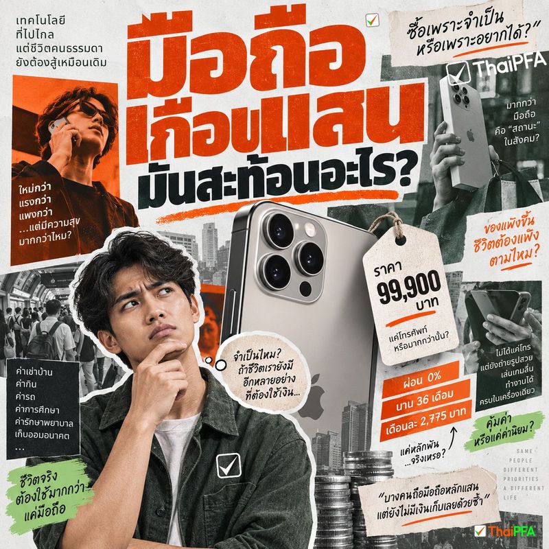 มือถือเกือบแสน มันสะท้อนอะไร ?