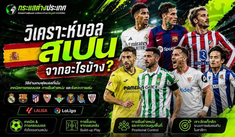 วิเคราะห์บอลสเปนจากอะไรบ้าง? เข้าใจฟุตบอลสเปนที่เน้นครองบอล