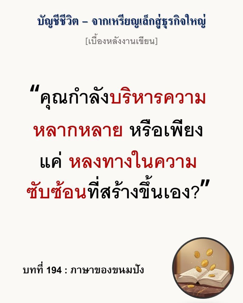 [มุมนิยายธุรกิจ] [เบื้องหลังงานเขียน — บทที่ 194: ภาษาของขนมปัง]
ขนมปัง 100 ชนิด อาจไม่ใช่ 100 สูตร แต่เป็น 3 คำตอบที่มีรูปลักษณ์ภายนอกต่างกัน
เวลาที่เราเห็นสินค้าหลากหลายชนิดในแคตตาล็อก เรามักเข้าใจว่านั่นคือความหลาก