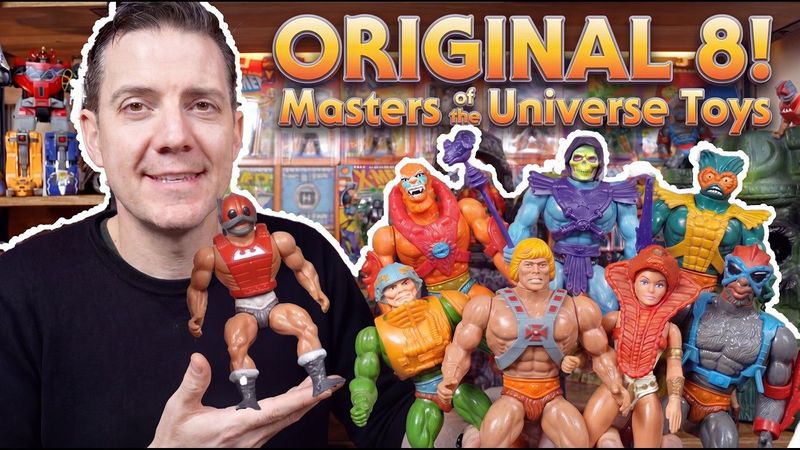 The Original 8 He-Man Action Figures from 1982 Masters of the Universe