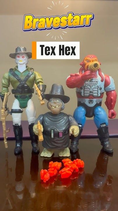 Vintage Mattel Bravestarr Action Figures Tex Hex #bravestarr #mattel #texhex #vintage