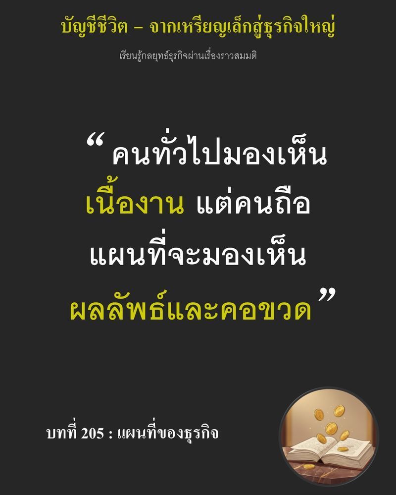 [มุมนิยายธุรกิจ] บทที่ 205 : แผนที่ของธุรกิจ — Niran ขีดเส้นเชื่อมกระดาษไม่กี่ใบ ก่อนถาม Ethan ว่าเห็นอะไรจากมัน...
ถ้าตอบได้แค่ว่าเป็น ”งานหน้าร้าน” ความผิดพลาดเพียงจุดเดียวอาจค่อย ๆ กัดกินยอดขาย จนลูกค้าหายไปโดยไม่ม