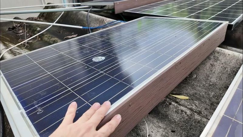 ตำแหน่งที่ใช้้ติดตั้ง แผงโซล่าเซลล์ ใน ระบบโซล่าเซลส์ 5 KW 20,000 บาท ที่มีตัวอาคาร และ ต้นไม้ บัง