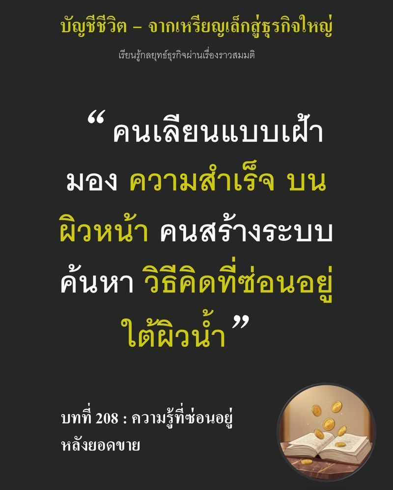 [มุมนิยายธุรกิจ] บทที่ 208 : ความรู้ที่ซ่อนอยู่หลังยอดขาย — หยิบครัวซองต์จากชั้นล่างขึ้นไปวางระดับสายตา แล้วทั้งร้านก็เงียบลง...
ถ้าร้านจำได้แค่ว่าต้องวางตรงไหน วันไหนเจอสถานการณ์ใหม่ ทุกอย่างอาจหยุดอยู่แค่นั้น รวมถึง