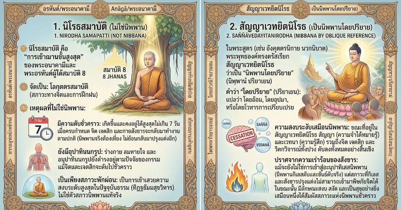 ความสับสนระหว่าง .. สัญญาเวทยิตนิโรธ กับ นิโรธสมาบัติ